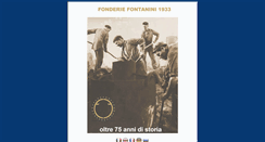 Desktop Screenshot of fonderiefontanini1933.com